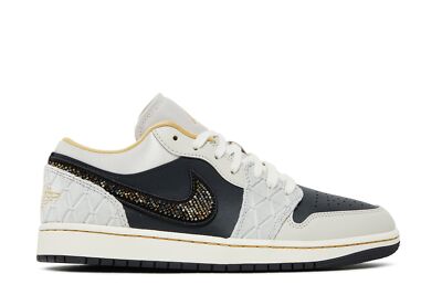 JORDAN AIR JORDAN AIR JORDAN 1 LOW SE 'BEADED SWOOSH' DV1762-001 MEN'S SHOES