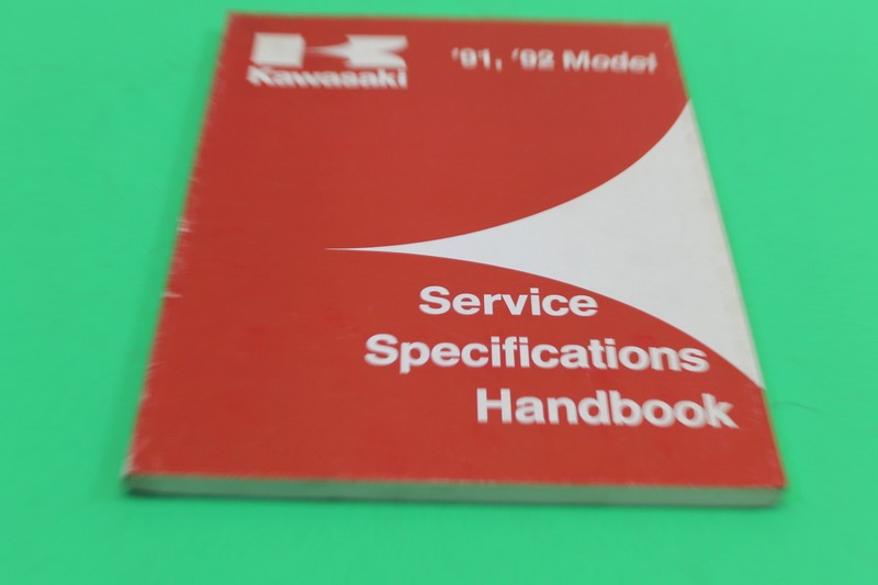 OEM KAWASAKI 1991-92 KX ZX EL MODELS SERVICE SPECIFICATION