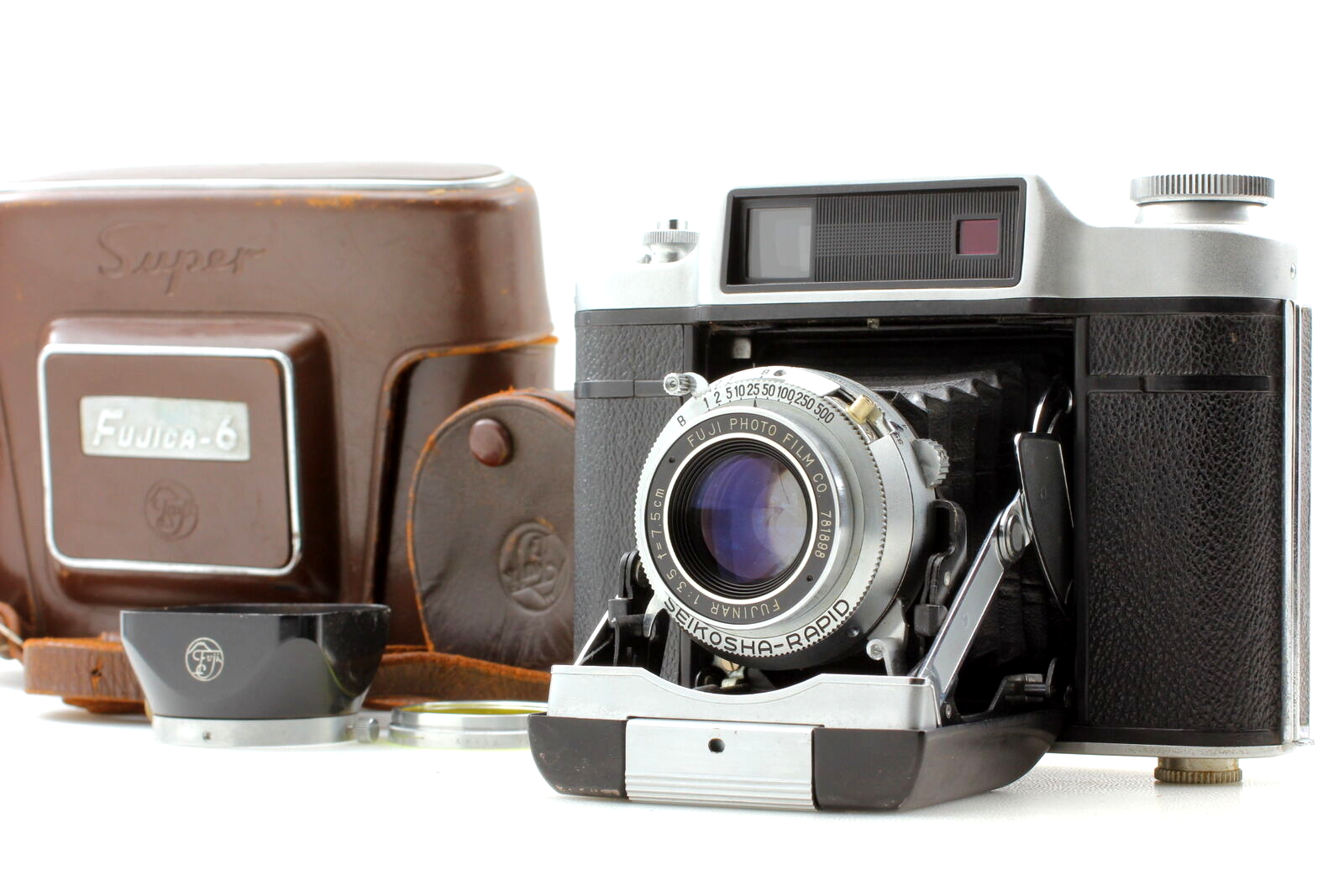 【美品】FUJIFILM Super Fujica-6 75mmF3.5 美品 整備済】FUJIFILM Super Fujica-6 75mmF3.5 MINT〗 Fuji Super