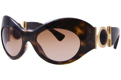 Pre-owned Versace Ve4462 108/13 Sunglasses Women's Havana/brown Gradient 58mm