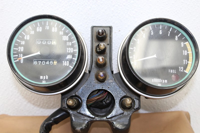 カワサキ、KZ650LTDメーター❗ 1978 KAWASAKI KZ650 SR (#414) SPEEDOMETER TACHOMETER GAUGE
