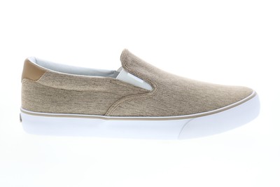 

Lugz Bandit MBANDIC-2831 Мужские Бежевые Холстовые Слипоны Кроссовки Lifestyle Обувь 7, Бежевый, Lugz Bandit