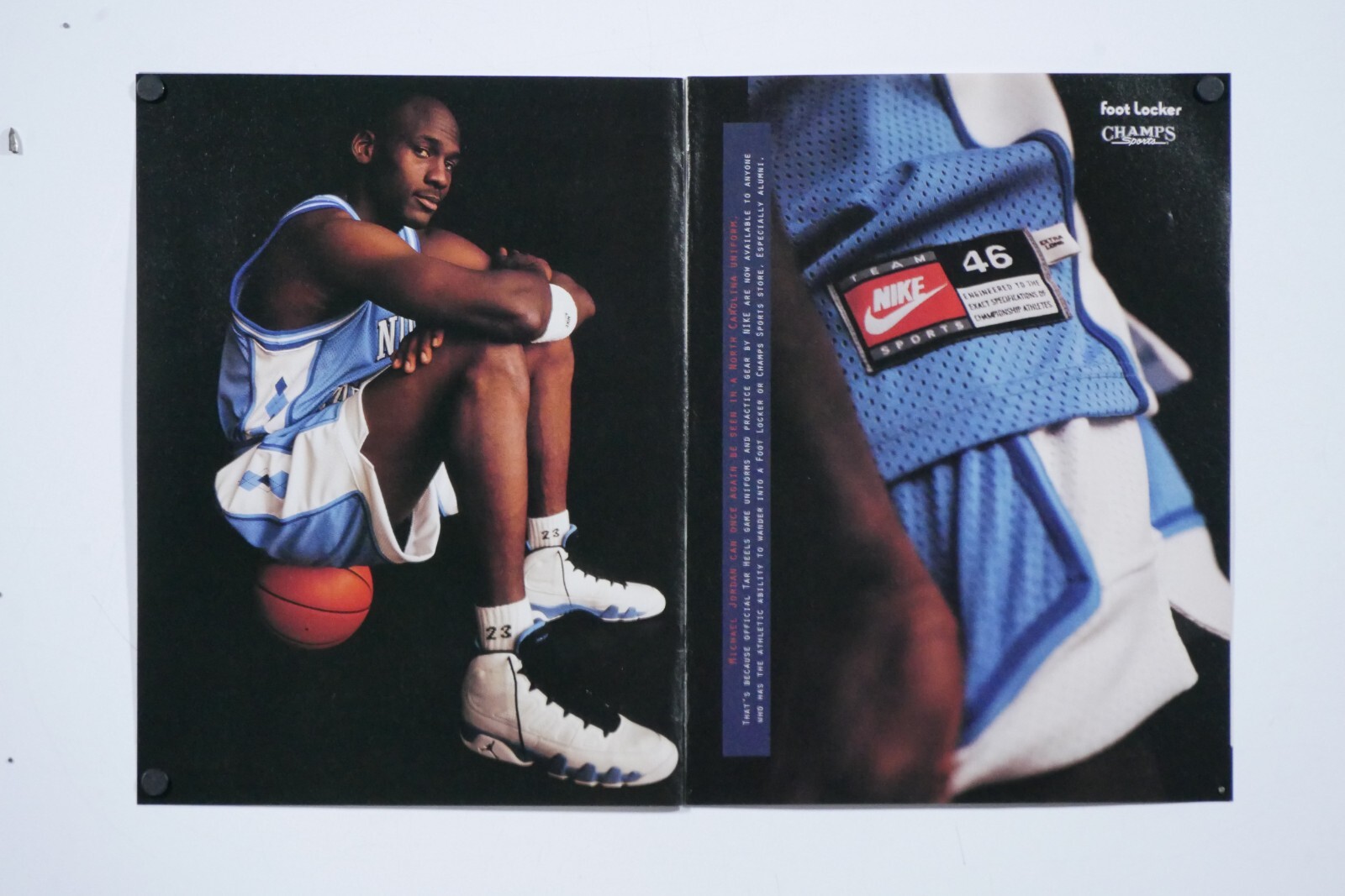 Michael Jordan North Carolina Nike Vintage 1994 Sitting