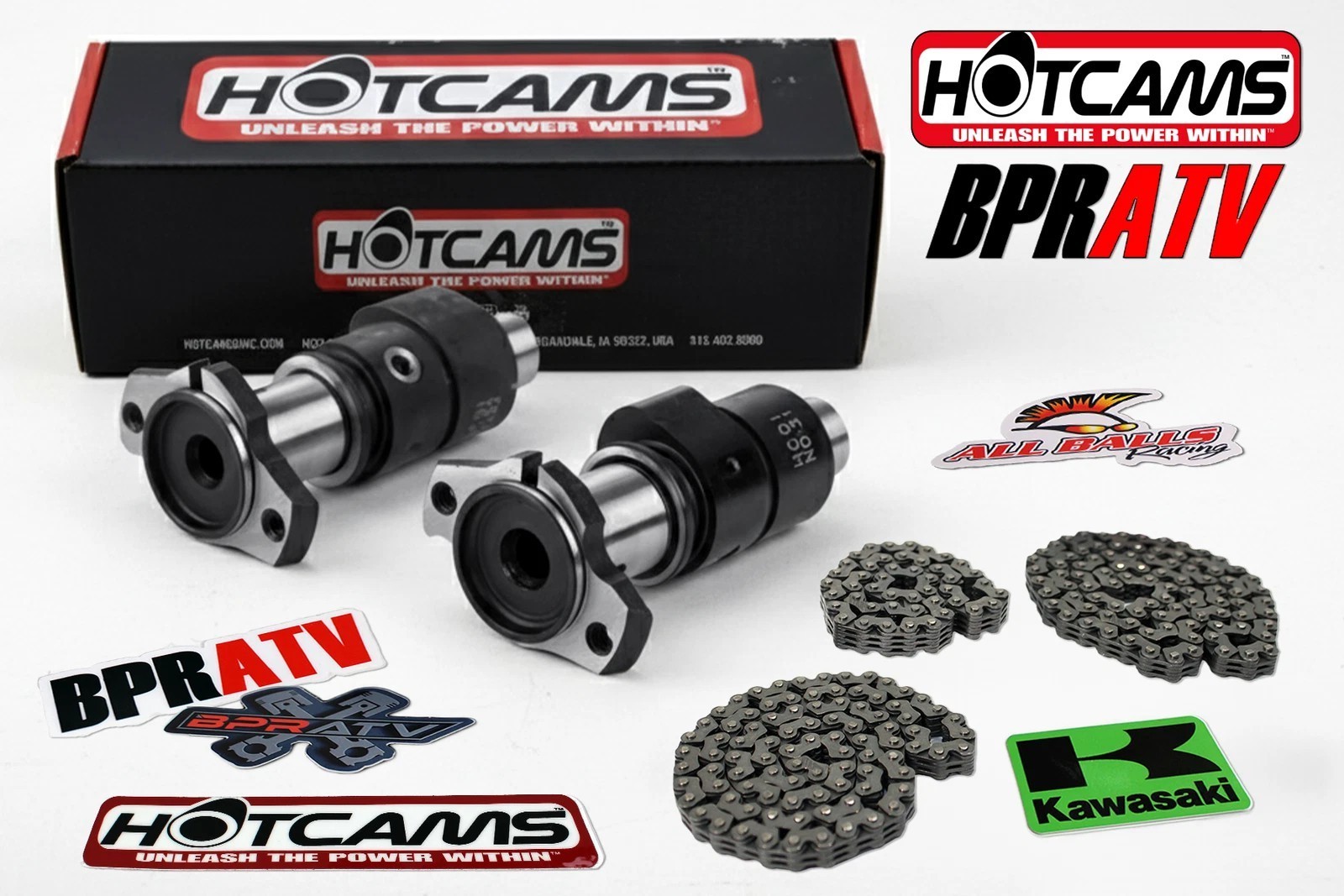 05-14 Kawasaki KVF750 KVF 750 Hot Cams Stage 1 One Cam All 3 Hot Cams Cam Chains