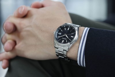 Pre-owned Seiko Selection Sbtm323 Black Solar Atomic Radio Men's Watch With Box