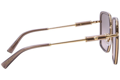 Pre-owned Versace Ve2261 100213 Sunglasses Women's Brown Transparent/brown Gradient 56mm