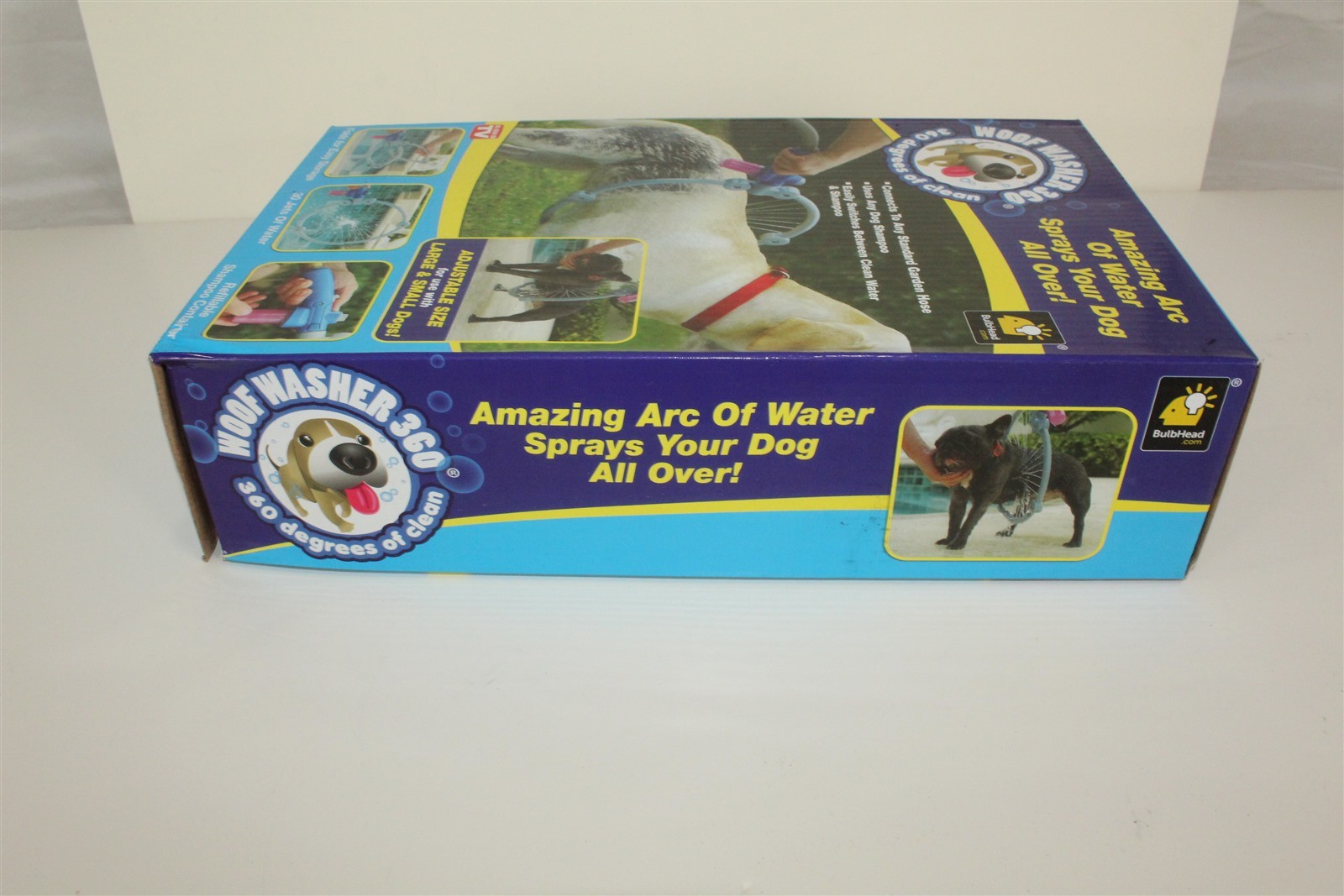 Woof Washer 360 Degrees of Clean Arc of Water Sprays Your Dog Adjustable Size