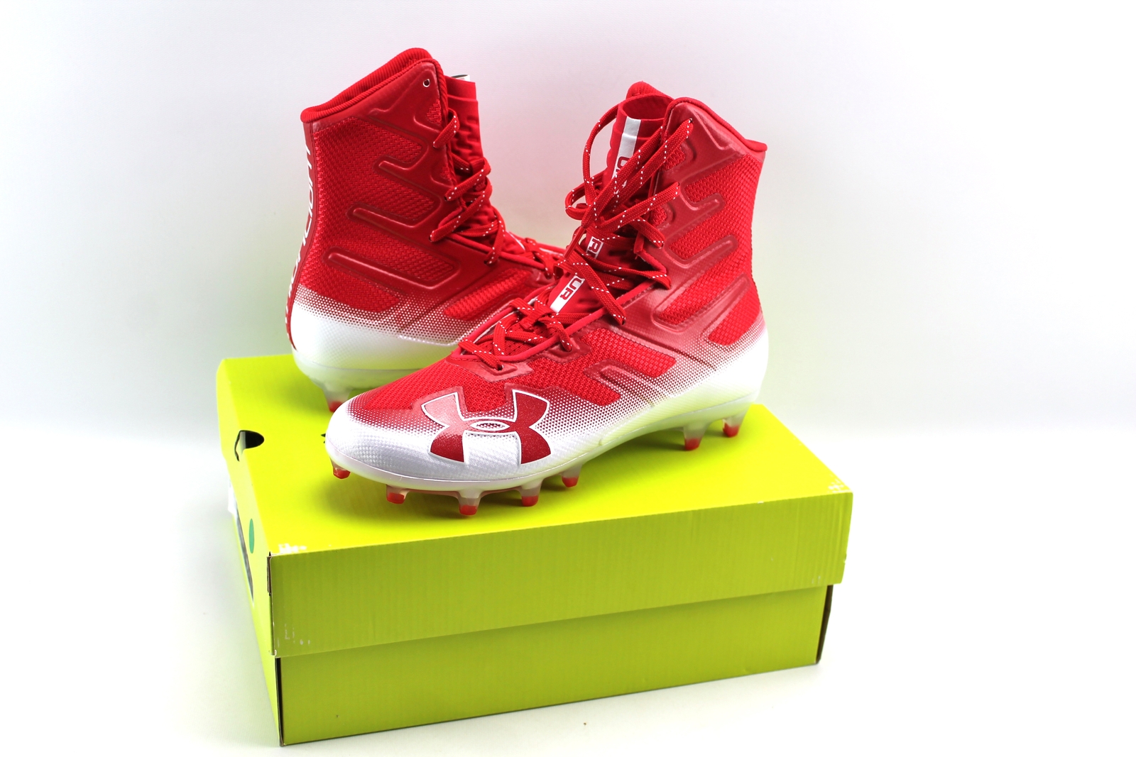 Under Armour Mens Highlight MC Red Football Shoes Cleats 
