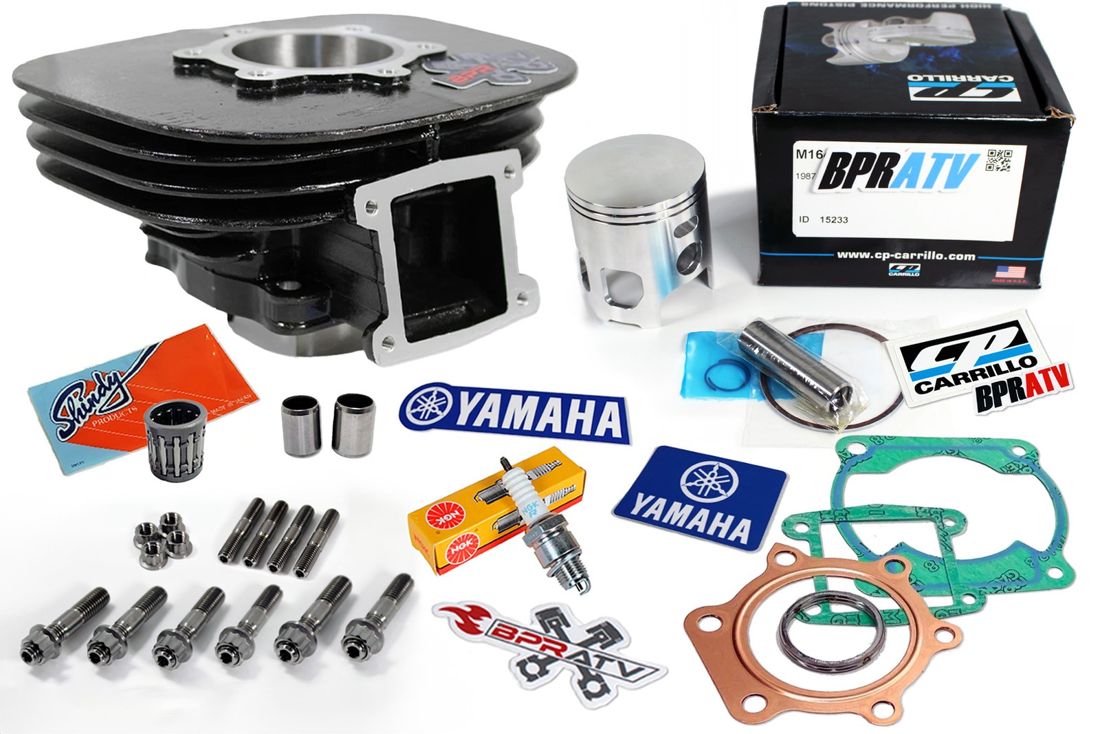 Yamaha Blaster 200 Big Bore Kit 68mm CP Carrillo Piston & Titanium Studs Rebuild