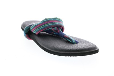 

Sanuk Yoga Sling 2 Prints 1020239-NMGS Женские синие парусиновые шлепанцы Сандалии, Синий, Sanuk Yoga Sling 2 Prints