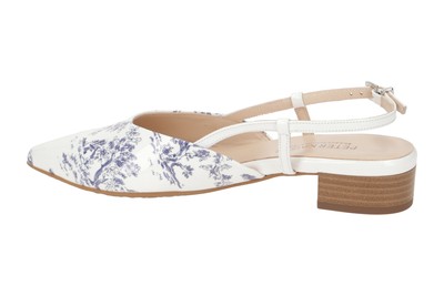 PETER KAISER PETER KAISER SCHUHE AINA 25 WEISS DAMENSCHUHE SLING PUMPS 24567736 NEU