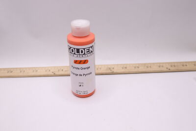 BULK DISCOUNT | Golden Fluid Acrylic Paint Pyrrrole Orange 4 oz. 2276-4