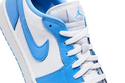 Pre-owned Jordan Air  Air  1 Low Golf 'unc' Dd9315-100 In White/university Blue