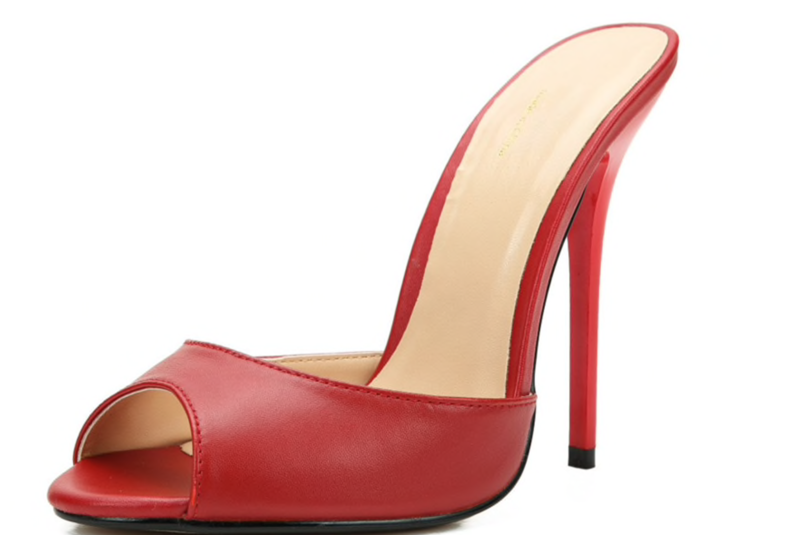 toe post stiletto heeled mules