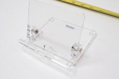Kantek Adjustable Cell Phone Stand Folding Desktop Dock Acrylic Clear ATS600