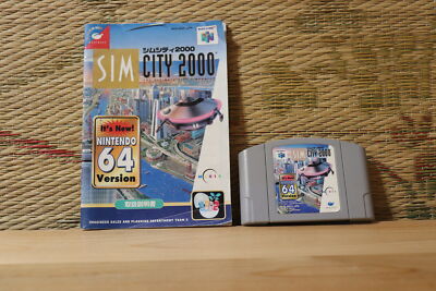 Sim City 2000 w/manual Japan Nintendo 64 N64 Very Good