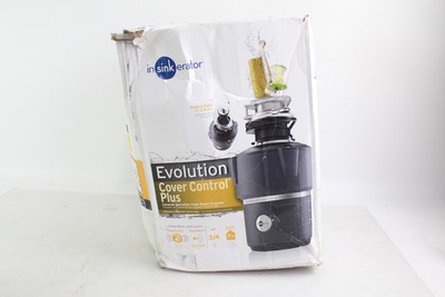 InSinkErator Evolution Cover Control Plus 3/4 HP Batch Feed Garbage Disposal NEW