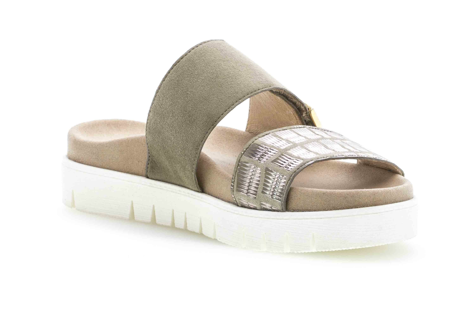 GABOR GABOR PANTOLETTEN JOLLYS DAMENSCHUHE ÜBERGRÖSSEN GRAU