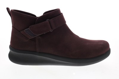 Clarks Sillian 2.0 West 26147185 Женские фиолетовые кожаные ботильоны и ботильоны