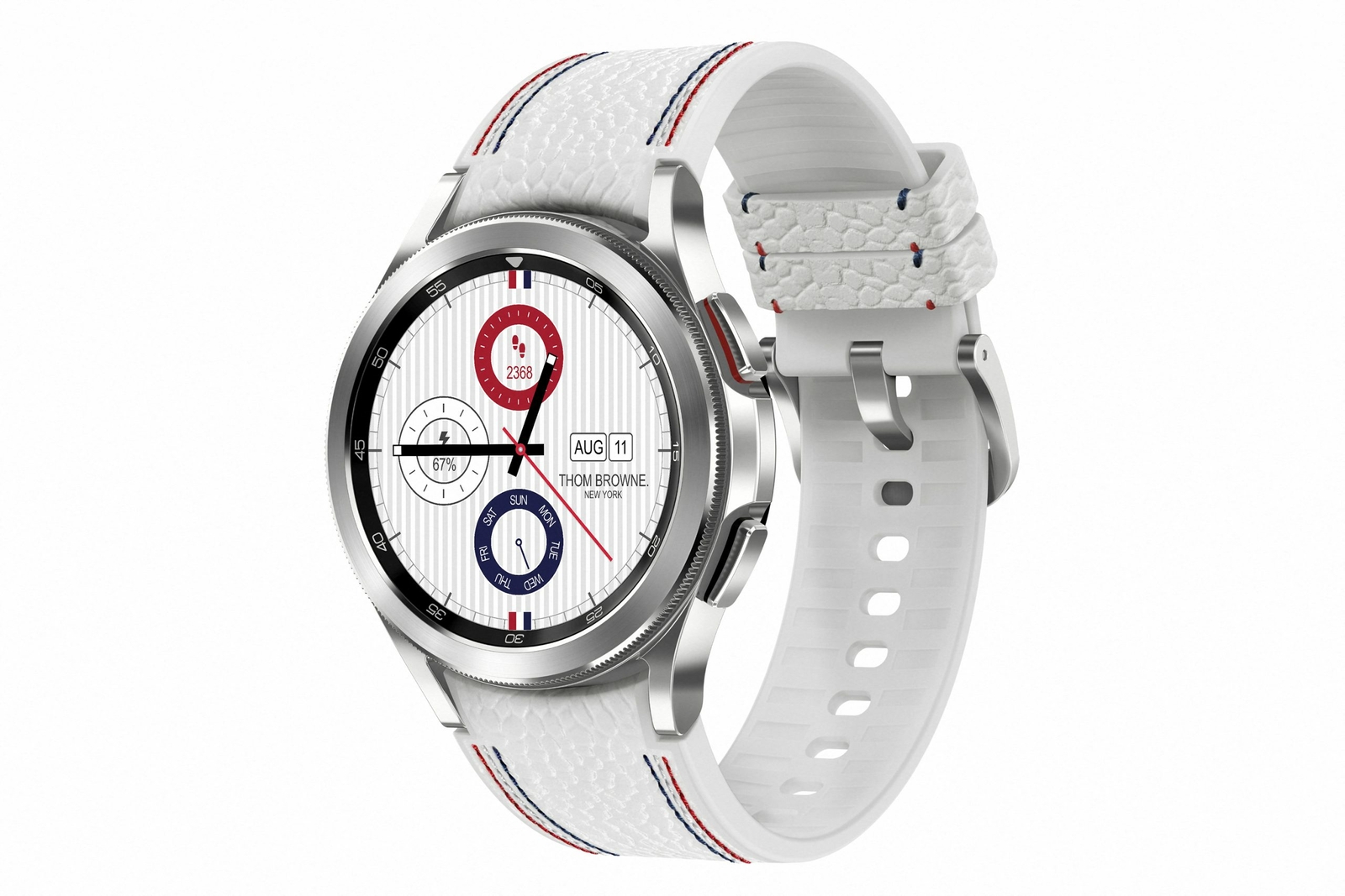 Samsung Galaxy Watch4 Classic Thom Browne Edition | Silver Samsung Galaxy Watch4 Classic Thom Browne Edition | Silver
