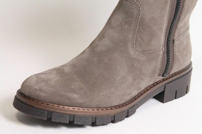 ARA ARA STIEFEL GRAU NUBUK LEDER FROTTEE FUTTER KOMFORT DAMEN SCHUHWEITE