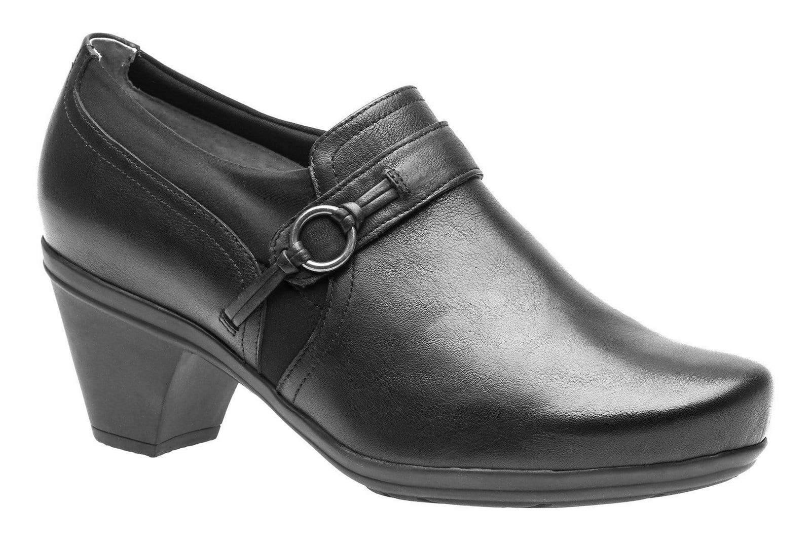 Womens Abeo Raine Neutral Footbed Casual Leather Bootie Black Size 8.5 M