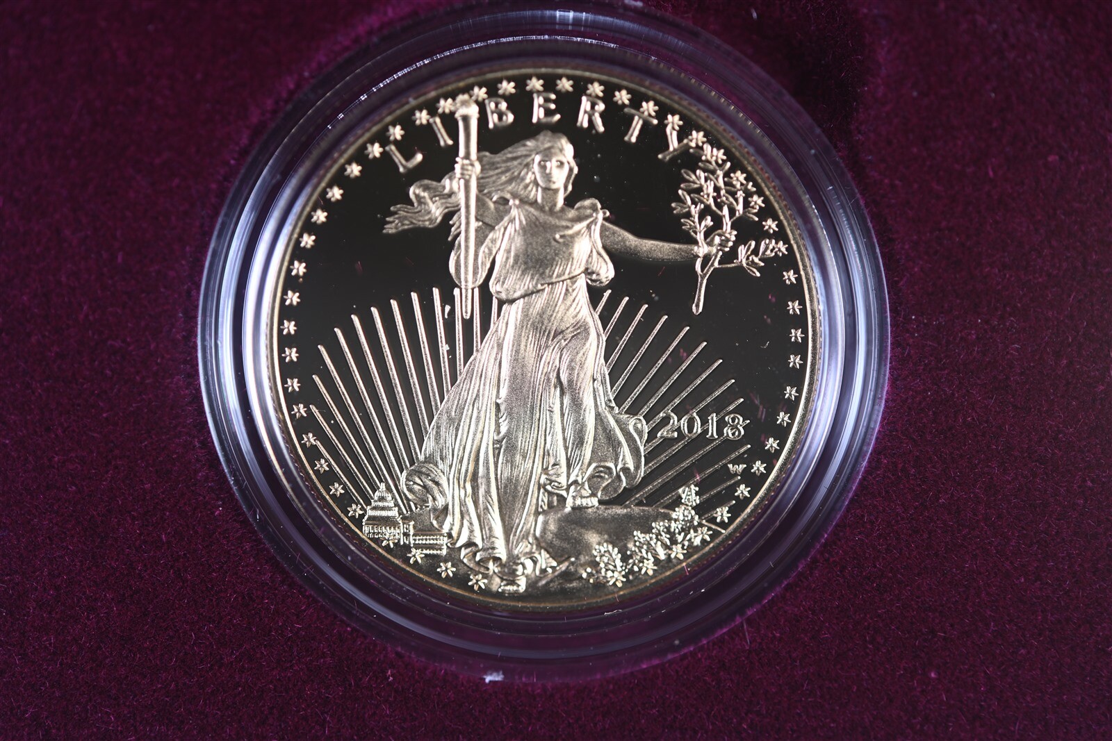 2018 W 4 Coin Set of Gold American Eagles with original Mint box and COA