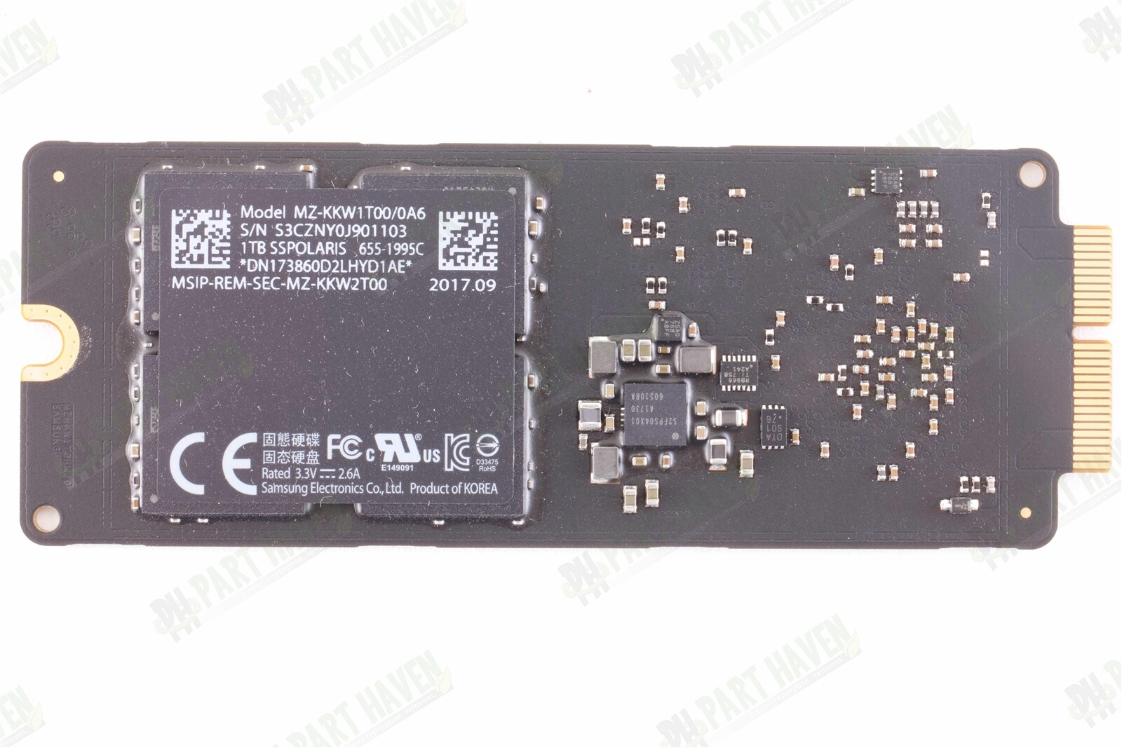 Apple純正 SSD 1TB MZ-KPU1T0T/0A1 samsung Samsung MZ-KPU1T0T/0A6 1TB SSUAX SSD 655-1810D for Apple