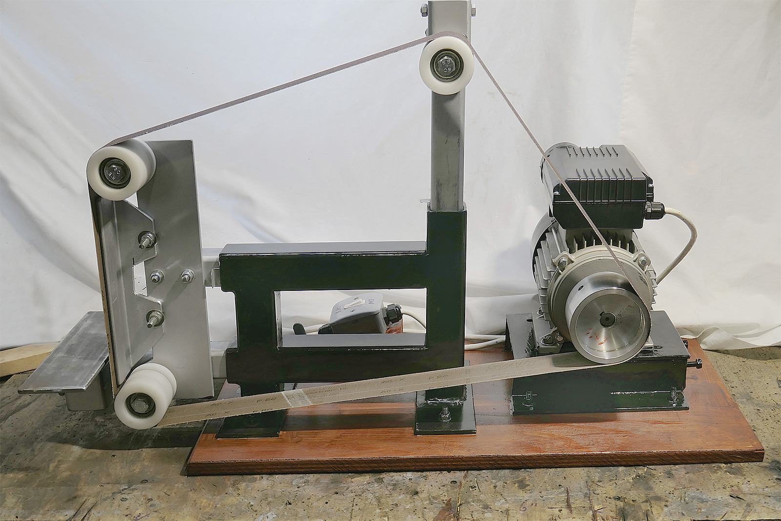 2x72 knife making Belt grinder with Wheels Support Cylinder 3/4 19 MM