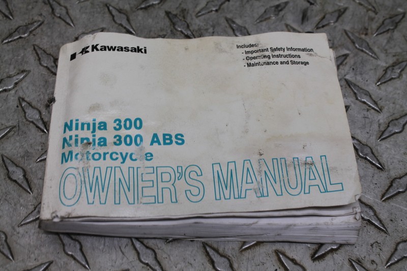 13-16 KAWASAKI NINJA 300 ORIGINAL OWNERS MANUAL BOOK | eBay