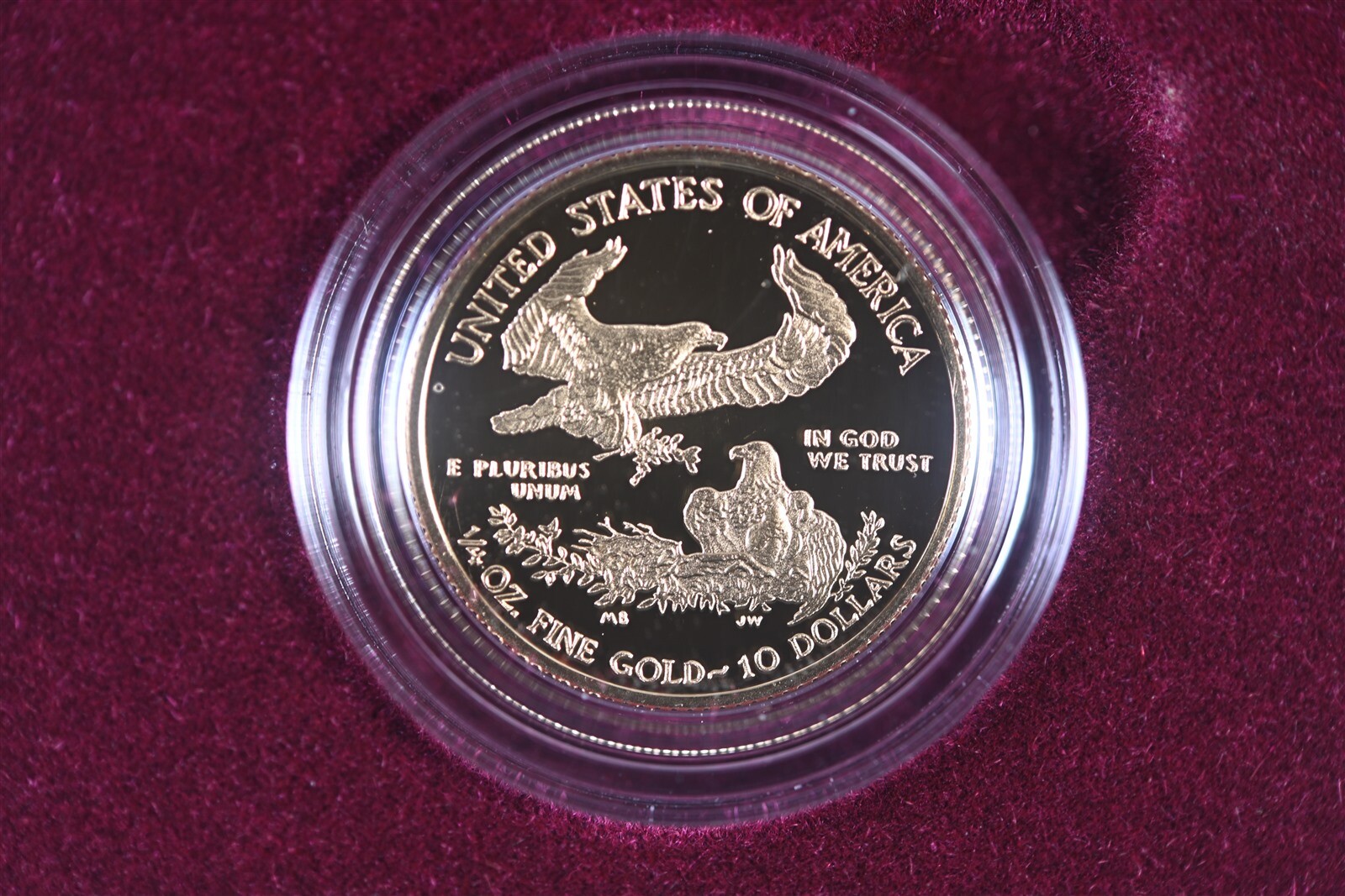 2018 W 1/4 oz $10 Gold American Eagle Proof - in OGP W/Certificate