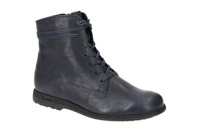 THINK THINK SCHUHE RENTO BLAU DAMEN STIEFELETTEN ELEGANTE STIEFELETTE 3-000843-8000