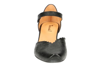 THINK THINK SCHUHE AIDA SCHWARZ DAMENSCHUHE RIEMCHEN PUMPS 4-84941-00 NEU