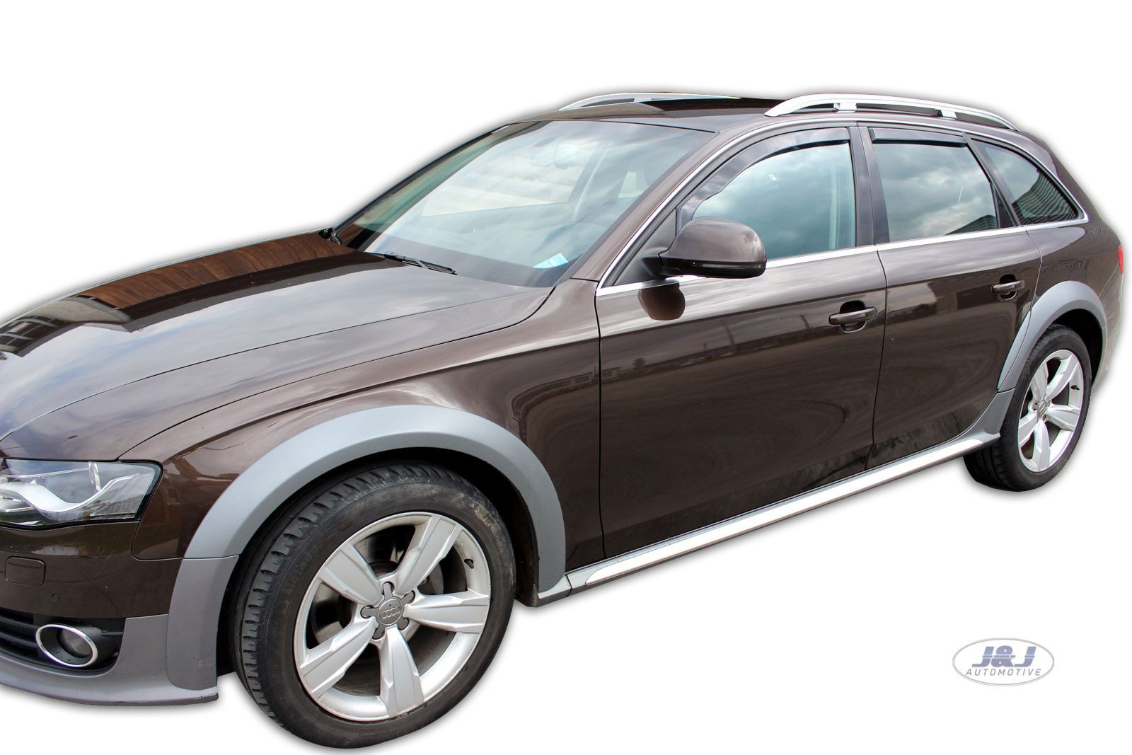 Audi A4 Avant Deflettori D'aria HEKO Per Audi A4 B8 SW (2008-2015) - Set 4 Pezzi Neri Antipioggia Per Auto - Foto 8