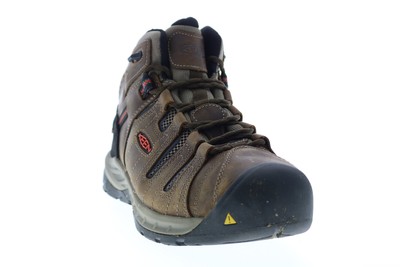 

Keen Flint II 1023242 Мужские коричневые очень широкие кожаные рабочие ботинки на шнуровке 13, Коричневый, Keen Flint II