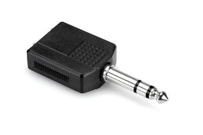 Hosa GPP-359 Adaptor, Dual 1/4 in TRS to 1/4 in TRS
