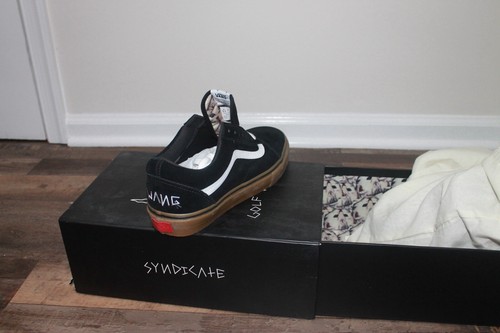Pre-owned Vans Size 10 -  Golf Wang X Old Skool Pro S In Green