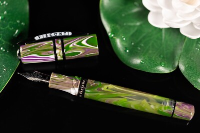 VISCONTI HOMO SAPIENS LOTUS GARDEN FOUNTAIN PEN 18K NIB KP15-28-FP #34/888 M NIB