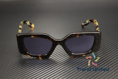 Pre-owned Prada Pr 15ys 2au05q Tortoise Violet Mirror Inter Silver 51 Mm Womens Sunglasses In Violet Mirror Internal Silver