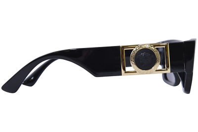 Pre-owned Versace Ve4416u Gb1/81 Sunglasses Men's Black/polarized Dark Grey 53mm In Gray