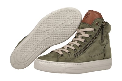 PAUL GREEN PAUL GREEN SCHUHE 4024 GRÜN DAMEN STIEFELETTEN SPORTLICHE STIEFELETTE 4024-101