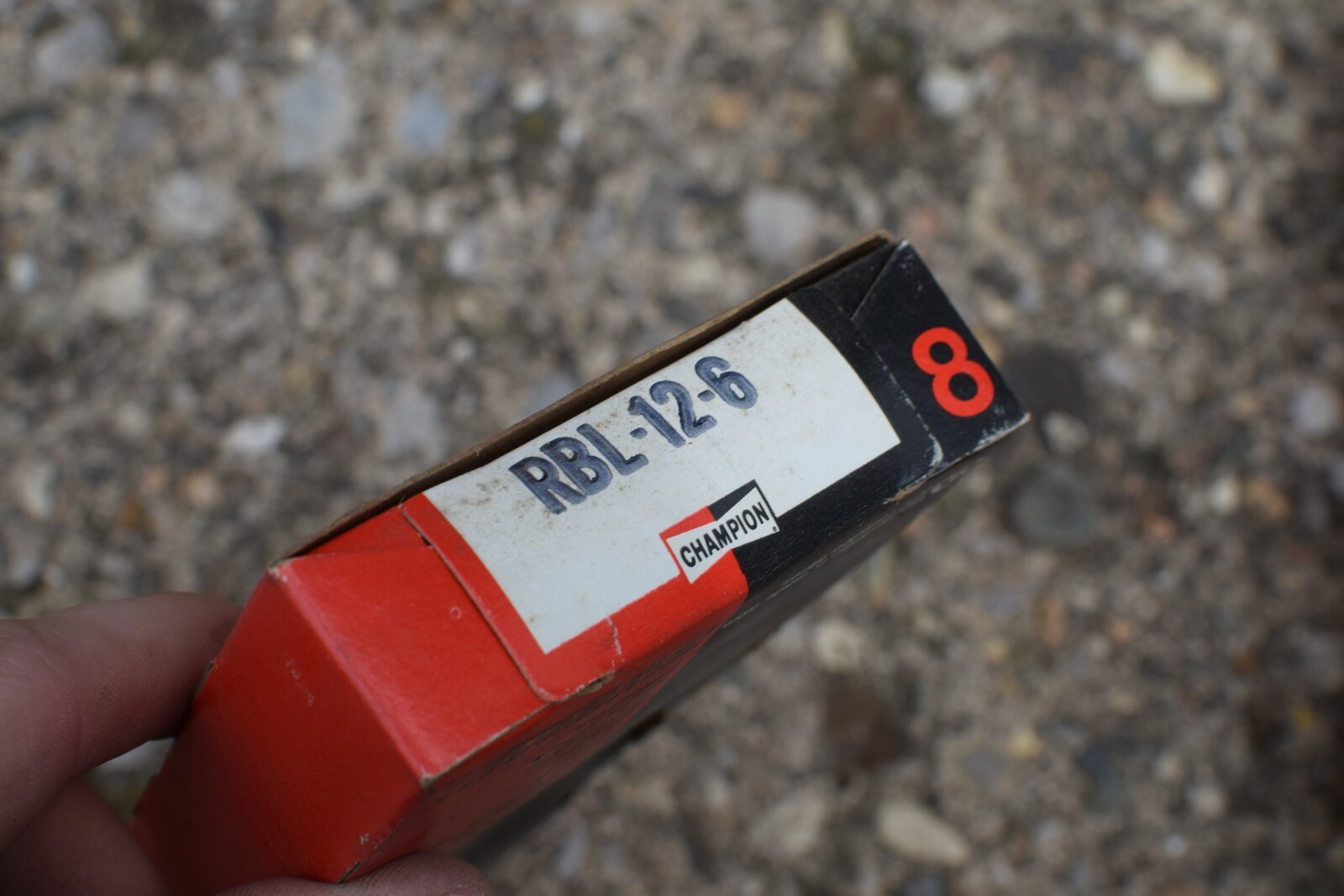 Vintage Champion Spark Plugs RBL-12-6 8 Plugs New In Original Box NOS