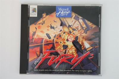 Microsoft Home Fury 3 PC CD-ROM Game 1995 RARE Flight Sim