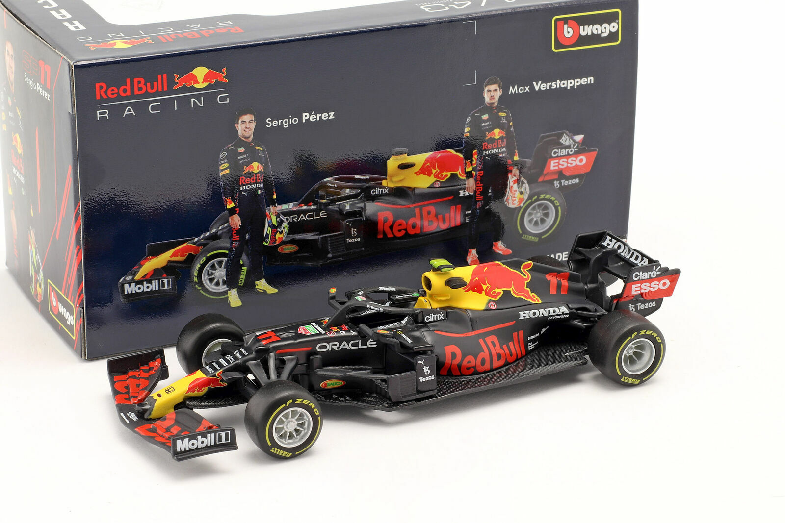 Bburago 1:43 2021 F1 Redbull RB16 B Sergio Perez #11 Formula Bburago 1:43 2021 F1 Redbull RB16 B Sergio Perez #11 Formula