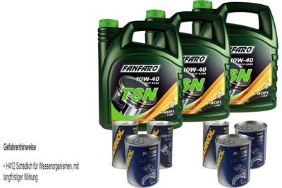 15L Olio Motore fanfaro Tsn 10W-40 3x mannol Perdita Additivo + Motoe Doctor