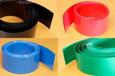 Flat Width 134mm, Diameter 85mm PVC HEAT SHRINK TUBING TUBE 6FT
