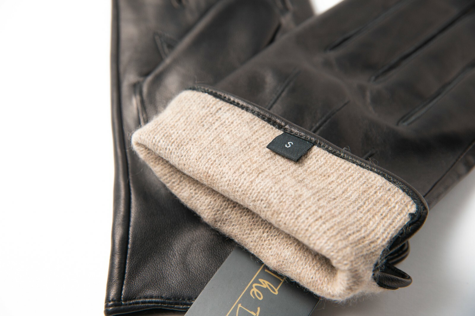 Men's Premium Black Thin Ethiopian Lambskin Leather gloves