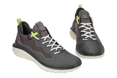 ECCO ECCO SCHUHE ST.360 MENS GRAU HERRENSCHUHE SPORTLICHE HALBSCHUHE 82132460242 NEU