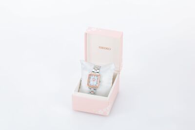 Pre-owned Seiko Selection Swfh136 2024 Sakura Blooming Limited Edition Radio Solar Watch