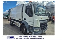 2017 DAF TRUCKS LF 230 4X2 AUTO 16 TON NTM REFUSE C/W BIN LIFT (EURO 6) --------